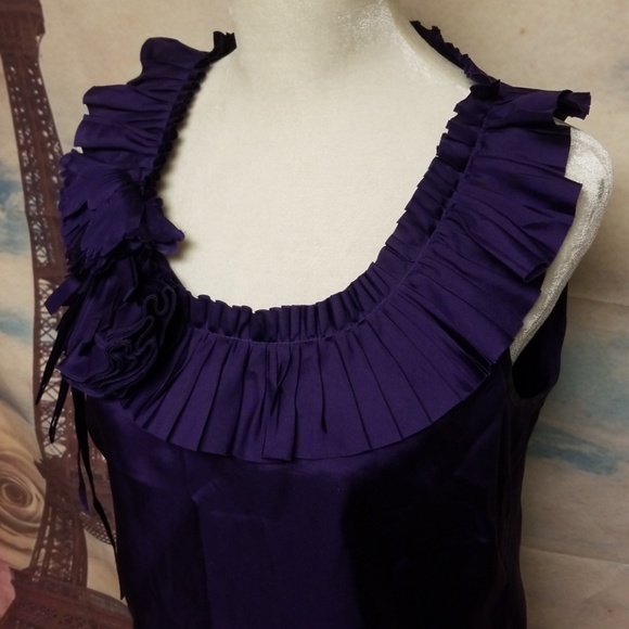 ⭐️ J.Crew silk pleated posy top - Picture 2 of 7